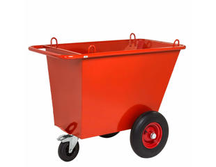 Affaldsvogn 400 liter rød heavy
