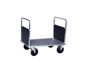 Ladvogn Steel, m. 2 gavle, 80x120 cm