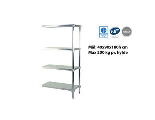 Fødevarereol følgefag 46x93x180h