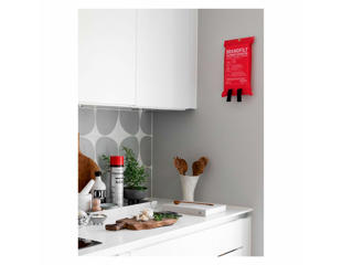 Brandtæppe 120x120 cm rød