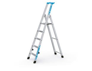Håndværker stige alu 1,05 m, 5 trin