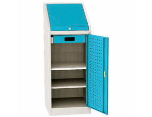 Værkstedsskab med skrivepult 