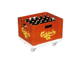 Øl/kassevogn 37,1 x 43,8 cm. 