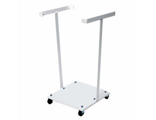 Affaldsvogn, hvid. Til 125 ltr. sække