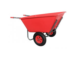 Staldkærre med 2 hjul, 350 kg. 270 ltr.