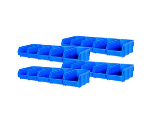 LUX Vægskinne 50 cm. 4 stk. m. forrådsbk.