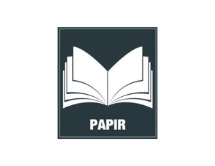 Pictogram 'PAPIR', Kontur