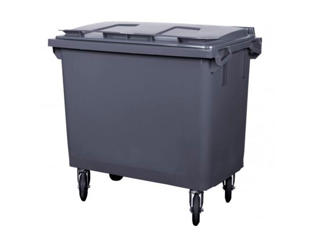 Affaldsbeholder 660 liter, grå
