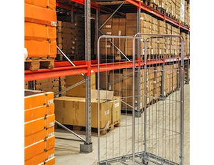 Rullecontainer 72 cm Bred m. 3 vægge