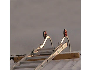 Tagbøjle A-L til montering på stige 