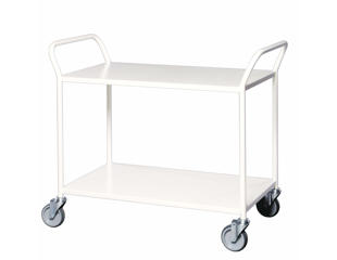 Bordvogn 2 hylder 55x107x94 cm, hvid