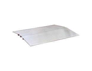 Tærskel-rampe, bred, 2-delt