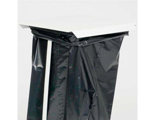 Låg til affaldsvogn, 125 ltr. Hvid