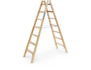 Wienerstige træ 2 x 7 trin, 2,1 m.