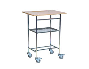 Skrivepultsvogn m. 1 hylde, stor