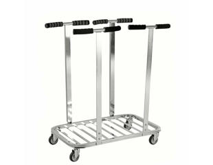 Affaldsvogn dobb, galv. Til 125 ltr. sæk