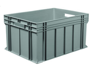 Acra EURO kasse P. 80x60x41,5h cm grå