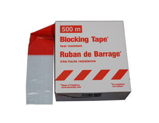 Markeringsstrimmel, rød/hvid, robust