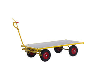 Trækvogn 100x250cm, gul