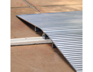 Tærskel-rampe, smal, 2-delt