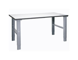 Arbejdsbord 80x120 cm justerbar 70-97 cm