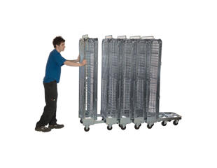 Rullecontainer 80 cm Bred  m. 2 vægge