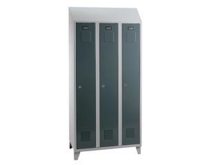 Omklædningsskab UniCabin skråt tag 3 rum. .