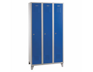 Omklædningsskab UniCabin 3 rum. Blå