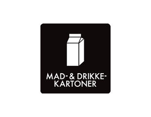 Pictogram 'MAD & DRIKKE KARTONER' S/H