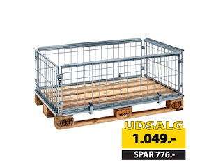 Palleramme,  42 cm., sammenklappelig