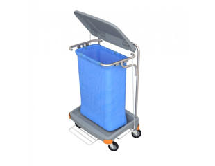 Affaldsvogn med  hjul og pedal/Låg 