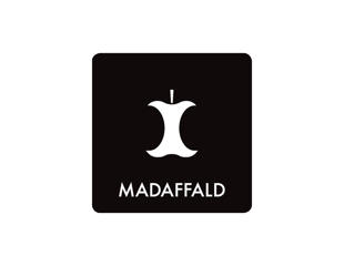 Pictogram 'MADAFFALD', sort/hvid