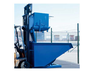 Container med bundtømning 1800L