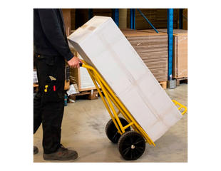 Sækkevogn, gul. 250 kg.