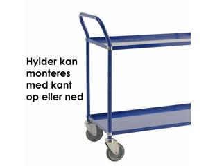 Bordvogn 2 hylder 48x108x94 cm, sort