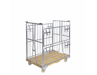 Rullecontainer m/træbund 120 cm Bred