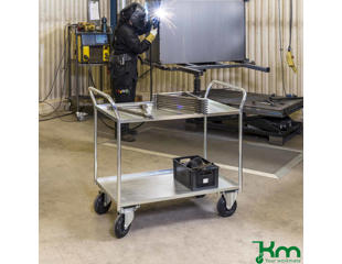 Bordvogn 3 hylder 45x108x98h cm, galv.