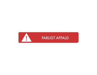 Pictogram 'FARLIGT AFFALD'