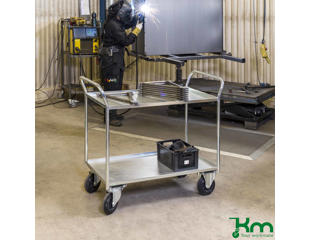 Bordvogn 2 hylder 45x108x98h cm, galv.