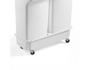Affaldsspande inkl. vogn. 40 ltr. grå