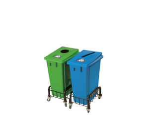 Trolley til affaldsspande