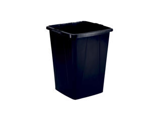 Affaldsspand 90 ltr. sort u.låg