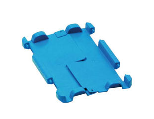 Heavy duty kasse låg 40x30 cm blå