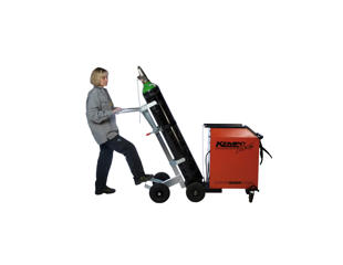 Gasflaskevogn, ergonomisk, til 1 flaske