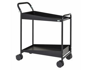 Bordvogn 2 hylder 45x107x94 cm. Skrå kanter