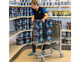 Plukkevogn m. elevator top hylde