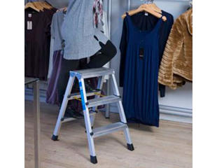 Wienerstige 2x 4 trin, 0,96 m. Alu