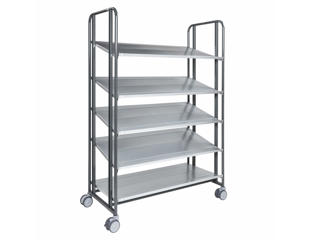 Hyldevogn fleksibel 128 cm 5 hylder