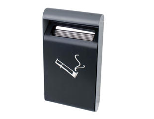 Vægmonteret askebæger 3 l med beholder, mørkegrå