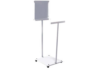 Låg til affaldsvogn,  60 ltr. Hvid